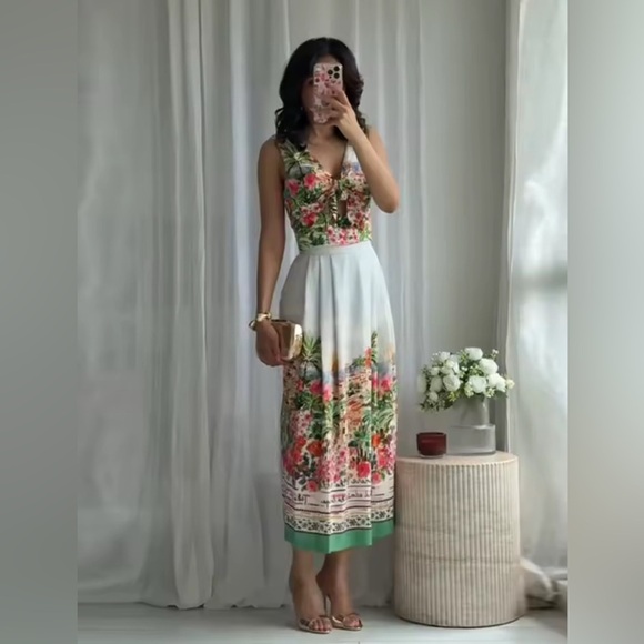 ZARA PRINTED LAYERED MIDI SKIRT - Picture 11 of 16